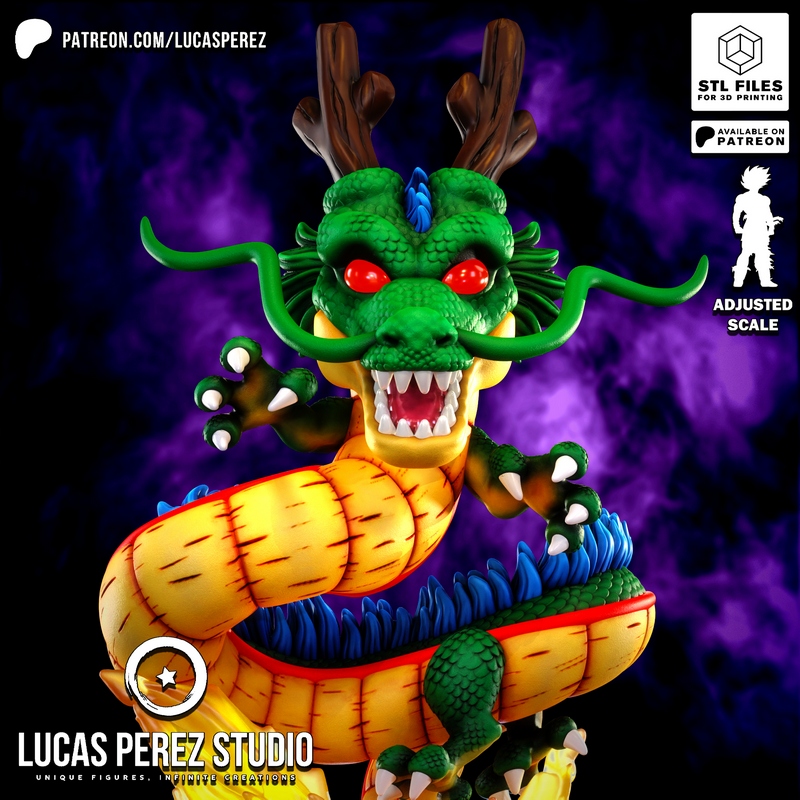 Lucas Perez Studio - 肯尼（Shenron）3D打印模型|Lucas Perez Studio – Shenron – 3D Print Model