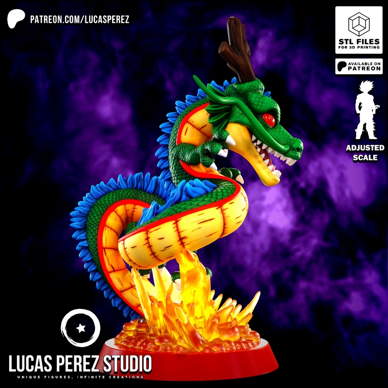 Lucas Perez Studio - 肯尼（Shenron）3D打印模型|Lucas Perez Studio – Shenron – 3D Print Model