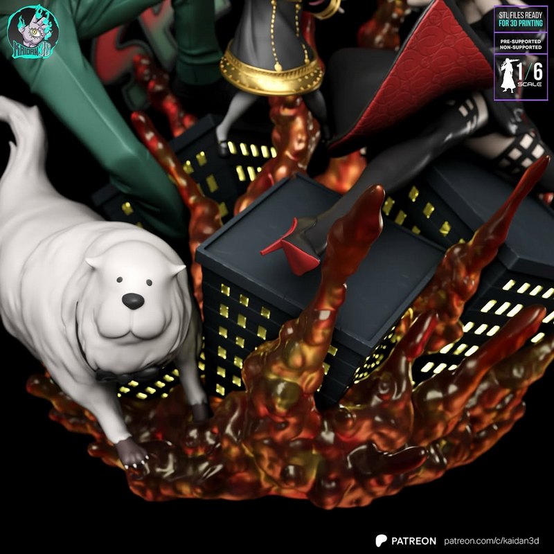 Kaidan – 隐瞒的家族 3D打印模型|Kaidan – Loid, Yor and Anya (Spy x Family) – 3D Print Model