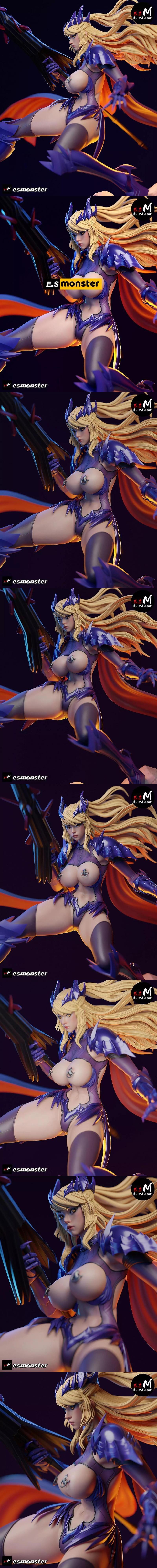E.S.怪物 - 阿尔特拉贡 - 3D打印模型|E.S Monster – Artoria Pendragon Alter – 3D Print Model STL
