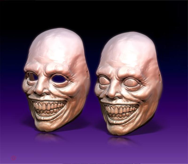 Hex3D - 可怖微笑面具 - 3D打印模型|Hex3D – Creepy Smile Mask – 3D Print Model STL