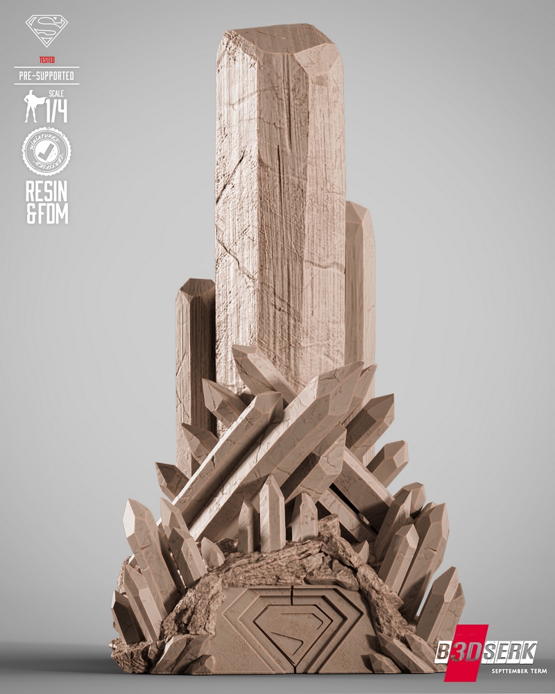 B3DSERK – 金刚狼 3D打印雕塑模型|B3DSERK – James Gunn Superman Portrait Bust – 3D Print Model