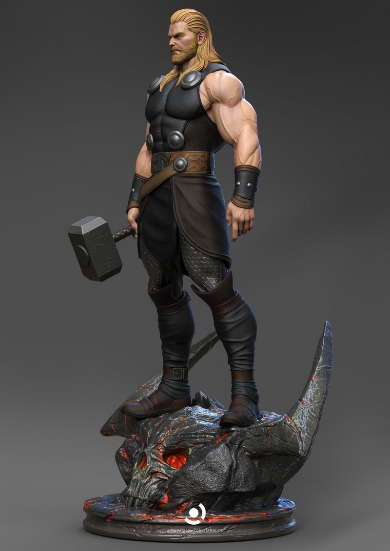 雷霆神锤 3D打印模型|Thor – 3D Print Model