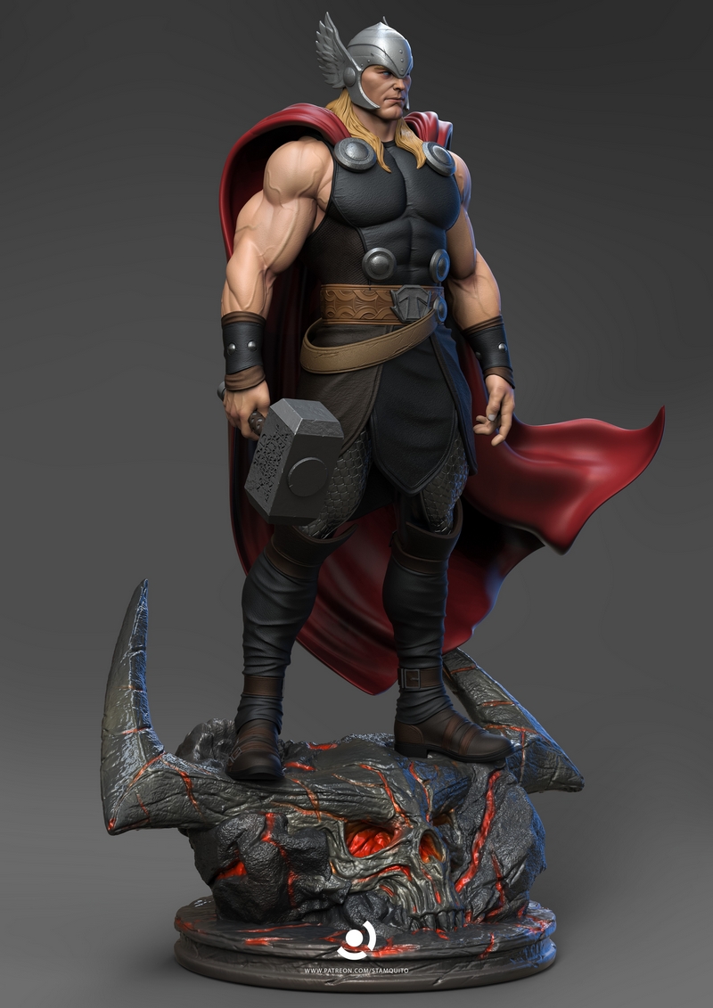 雷霆神锤 3D打印模型|Thor – 3D Print Model