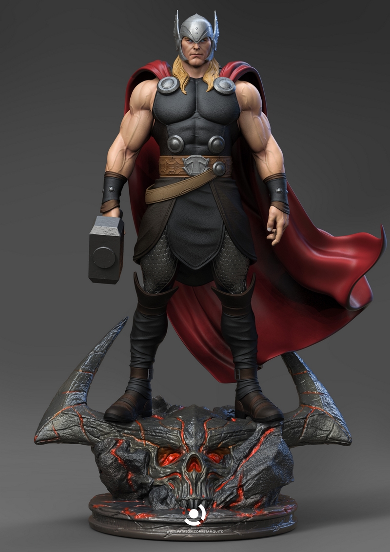 雷霆神锤 3D打印模型|Thor – 3D Print Model