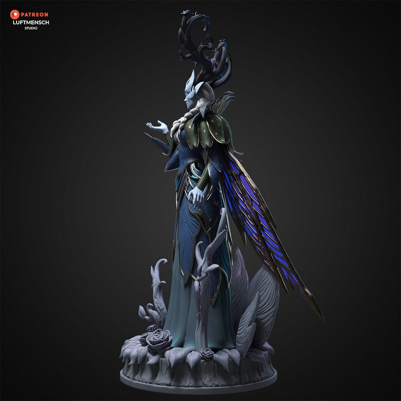 Luftmensch工作室冬季女王3D打印模型|Luftmensch Studio – Winter Queen – 3D Print Model