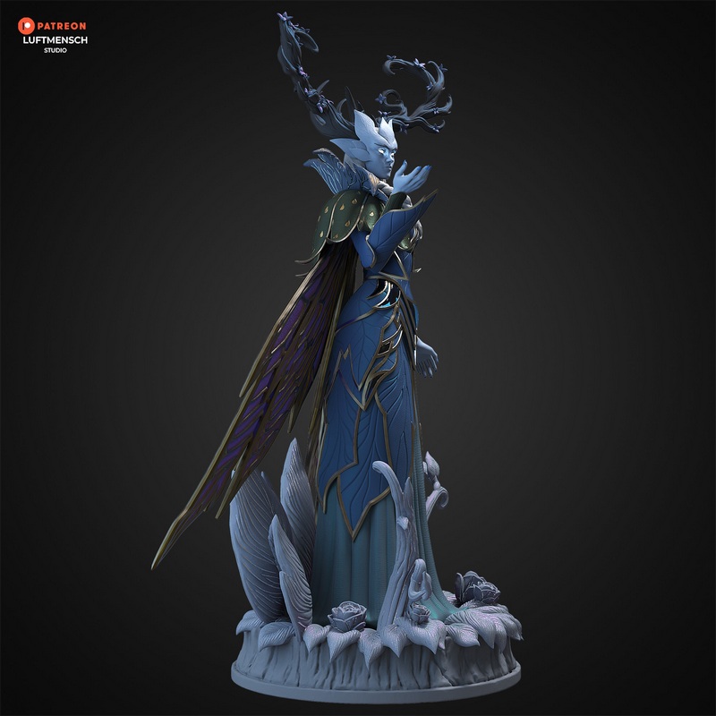 Luftmensch工作室冬季女王3D打印模型|Luftmensch Studio – Winter Queen – 3D Print Model