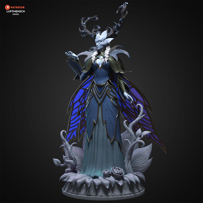 Luftmensch工作室冬季女王3D打印模型|Luftmensch Studio – Winter Queen – 3D Print Model