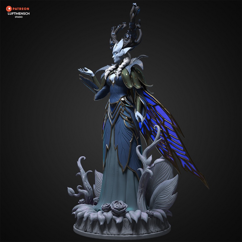 Luftmensch工作室冬季女王3D打印模型|Luftmensch Studio – Winter Queen – 3D Print Model