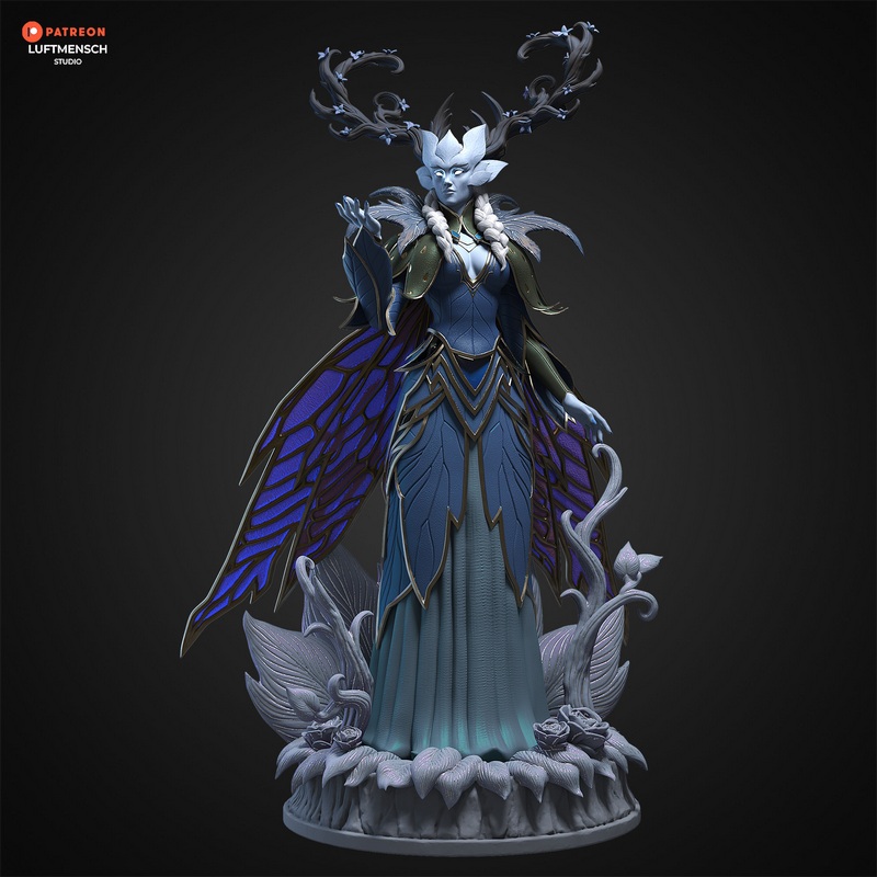 Luftmensch工作室冬季女王3D打印模型|Luftmensch Studio – Winter Queen – 3D Print Model