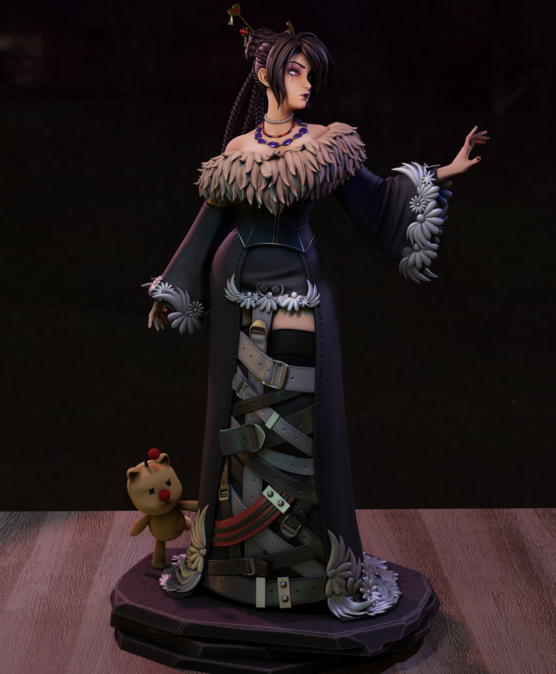Momoji - Final Fantasy 3D打印模型|Momoji – Lulu Final Fantasy – 3D Print Model
