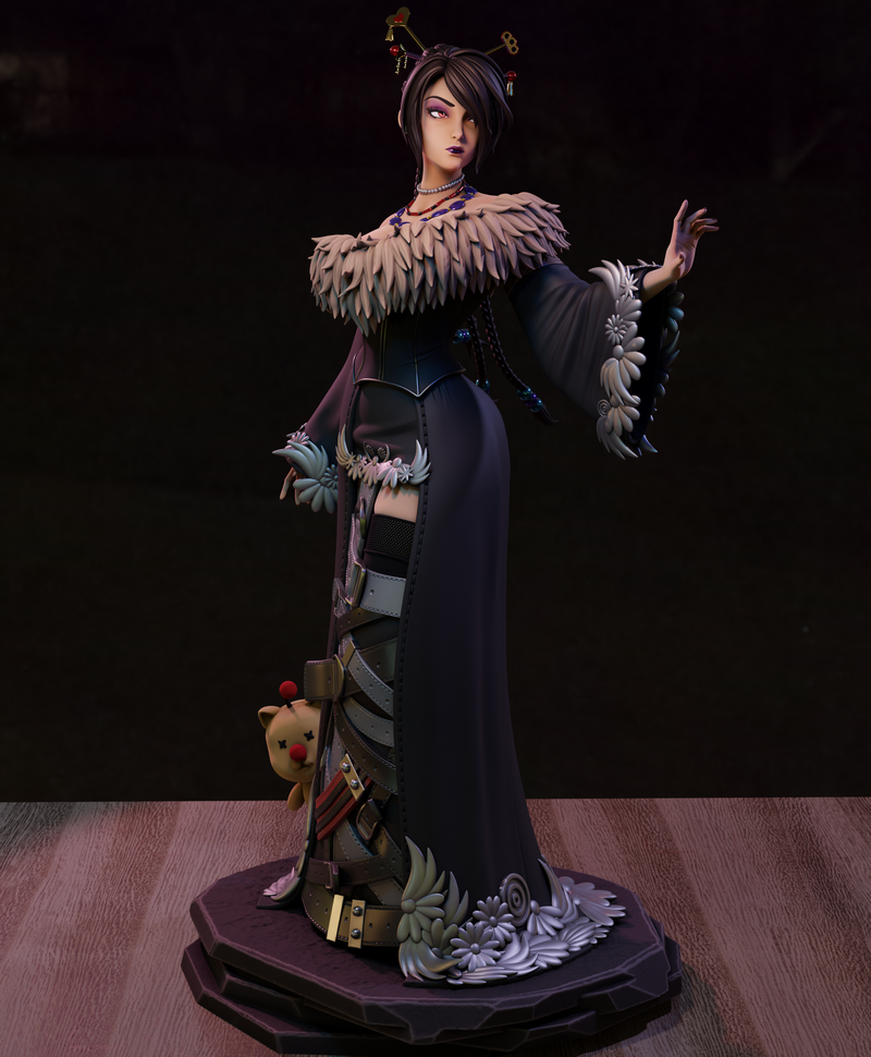 Momoji - Final Fantasy 3D打印模型|Momoji – Lulu Final Fantasy – 3D Print Model