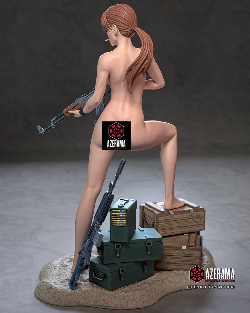 Azerama出品《终结者Sarah Connor》3D打印模型|Azerama – Sarah Connor NSFW – 3D Print Model