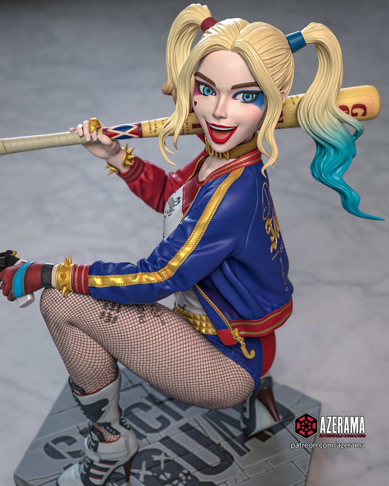 Azerama 3D打印模型：哈莉·奎茵|Azerama – Harley Quinn – 3D Print Model