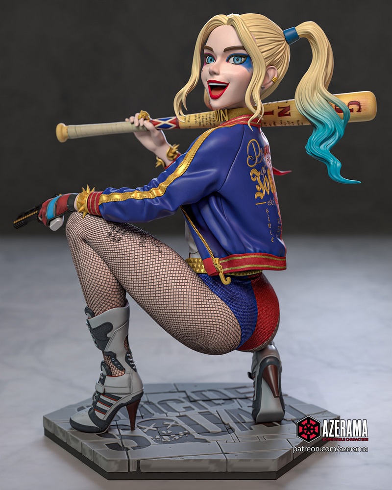 Azerama 3D打印模型：哈莉·奎茵|Azerama – Harley Quinn – 3D Print Model