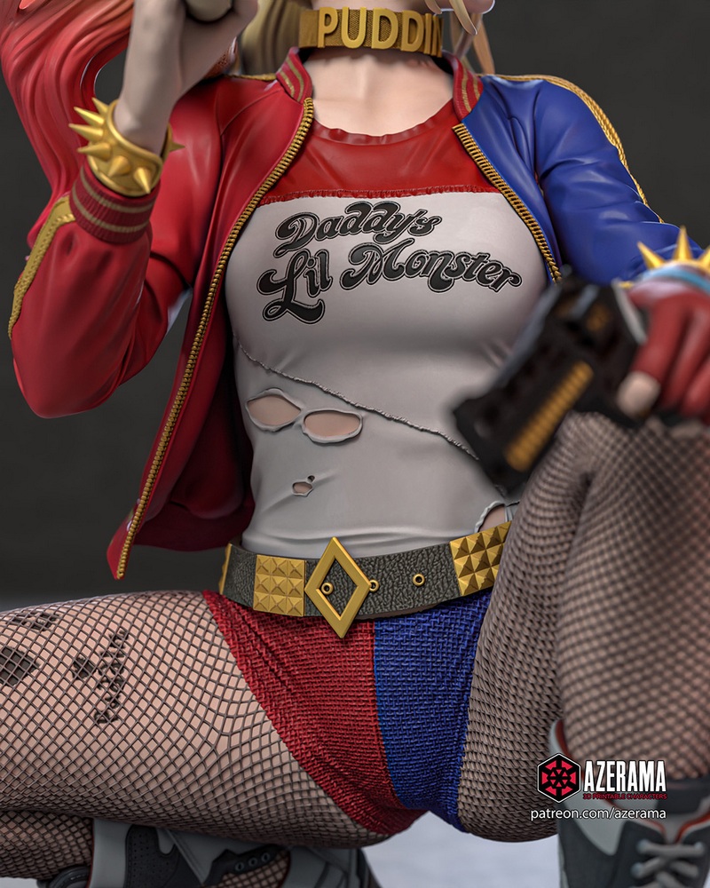Azerama 3D打印模型：哈莉·奎茵|Azerama – Harley Quinn – 3D Print Model
