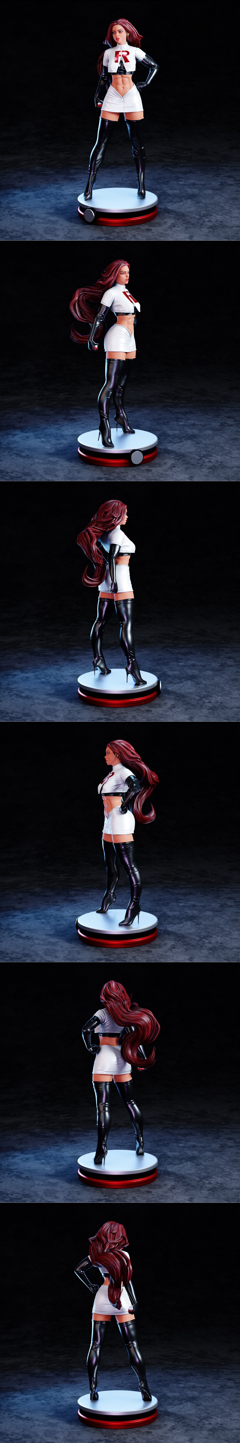 BrunoArt3D - 猫咪宝可梦3D打印模型|BrunoArt3D – Jessie Pokemon – 3D Print Model STL