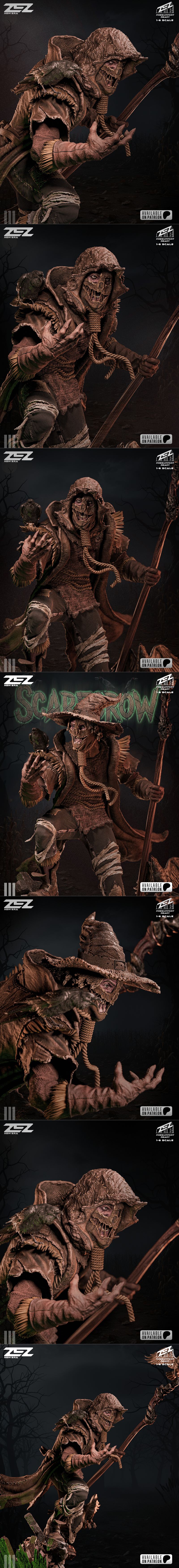ZEZ工作室 scarecrow雕像 3D打印模型|ZEZ Studio – Scarecrow Statue and Bust – 3D Print Model STL