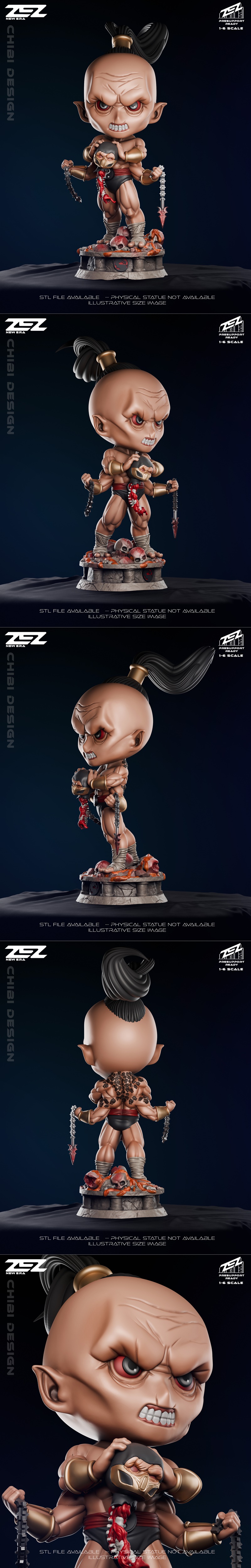 ZEZ工作室 Goro可萌版 3D打印模型|ZEZ Studio – Goro Chibi – 3D Print Model STL