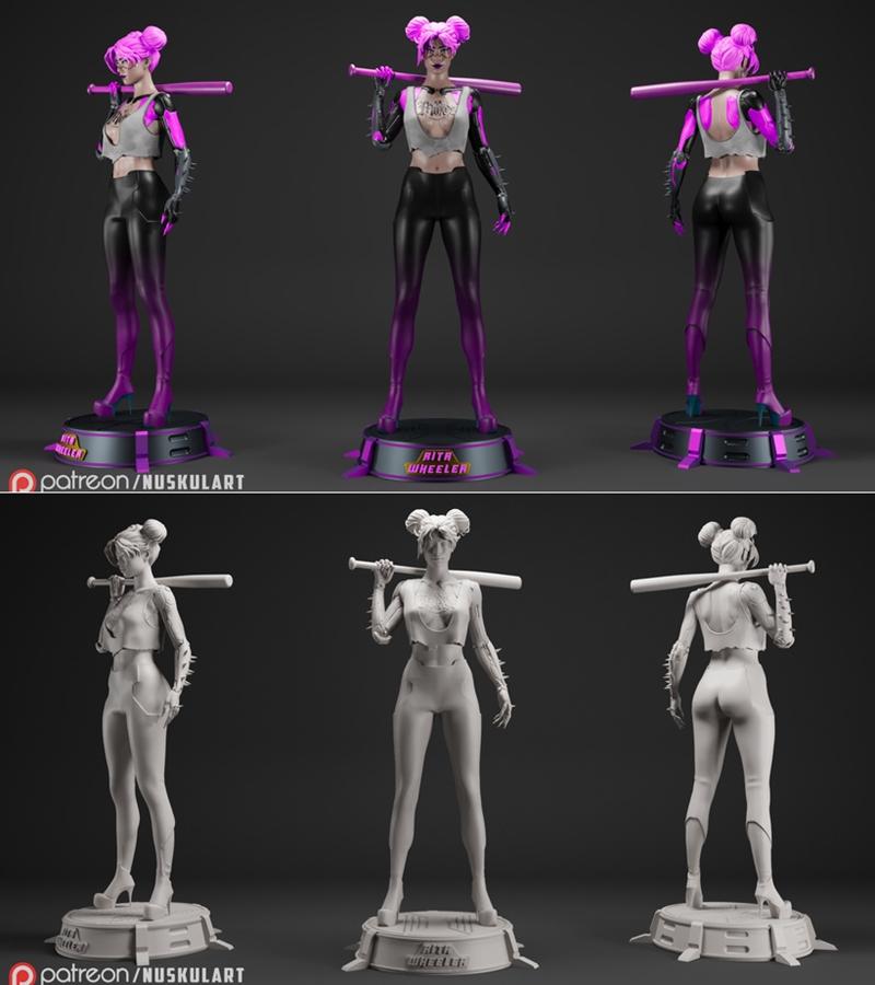 Nuskul艺术工作室 皇家大小角色 3D打印模型|Nuskul Art – Rita Wheeler King Size – 3D Print Model STL