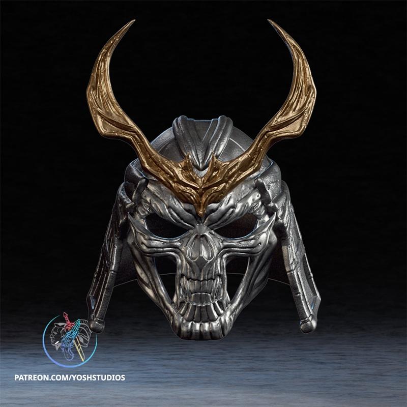 邵康MK2头盔——3D打印模型|Shao Kahn MK2 Helmet – 3D Print Model STL