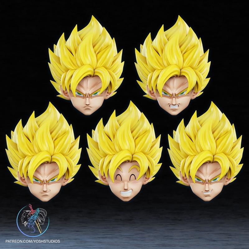 悟空SSJ头盔 3D打印模型|Goku SSJ Helmet – 3D Print Model STL