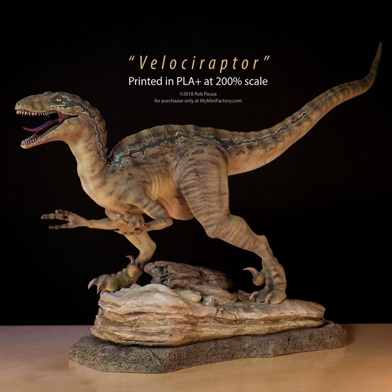velociraptor 3d打印模型|Velociraptor – 3D Print Model STL
