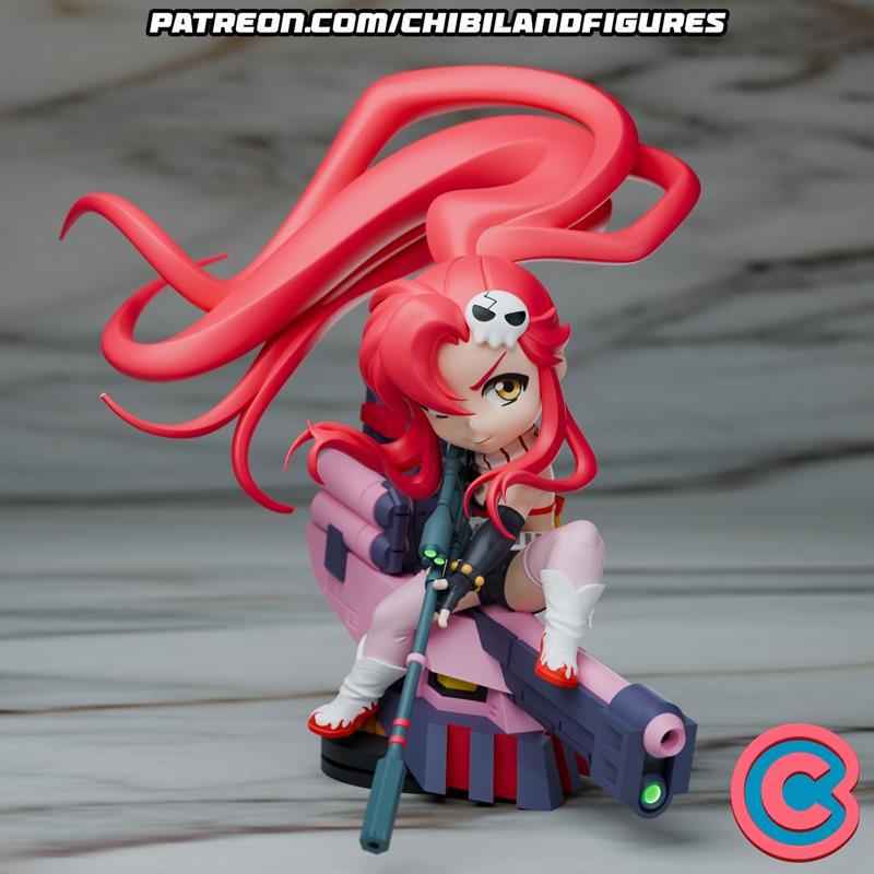 Chibi风格3D打印模型：Yoko角色雕塑|Chibi Land Figures – Yoko – 3D Print Model STL