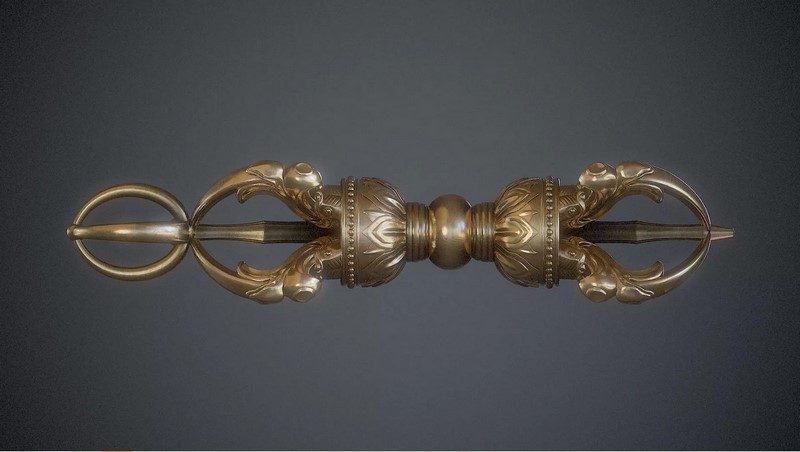 Vajra 3D打印模型：动漫角色立体造型设计|Vajra 3D print model