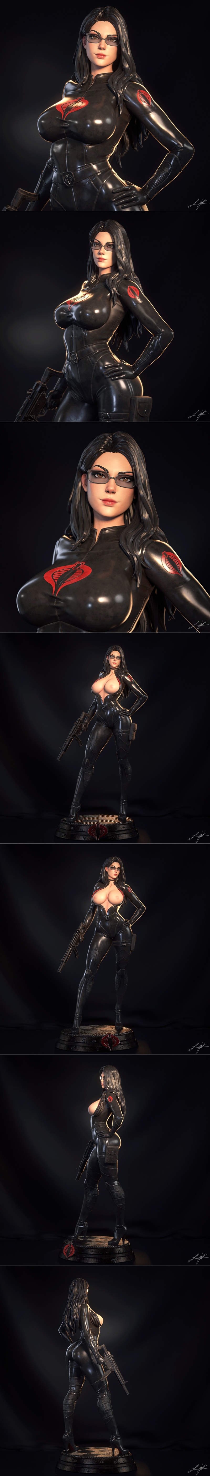 Abe3D - 巴顿小姐 - 3D打印模型|Abe3D – Baroness – 3D Print Model STL