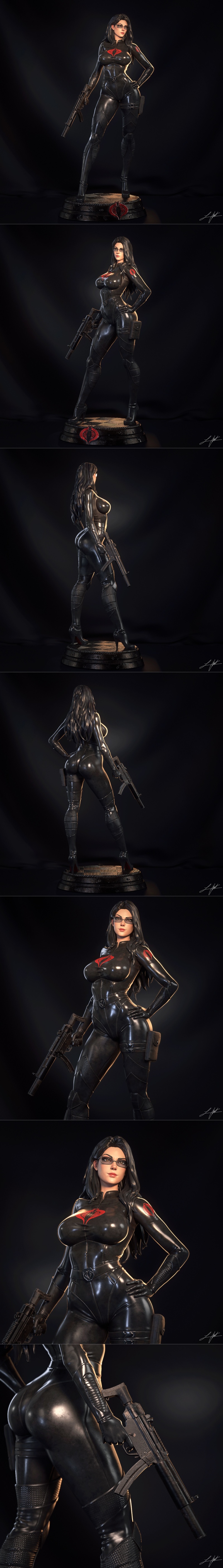 Abe3D - 巴顿小姐 - 3D打印模型|Abe3D – Baroness – 3D Print Model STL