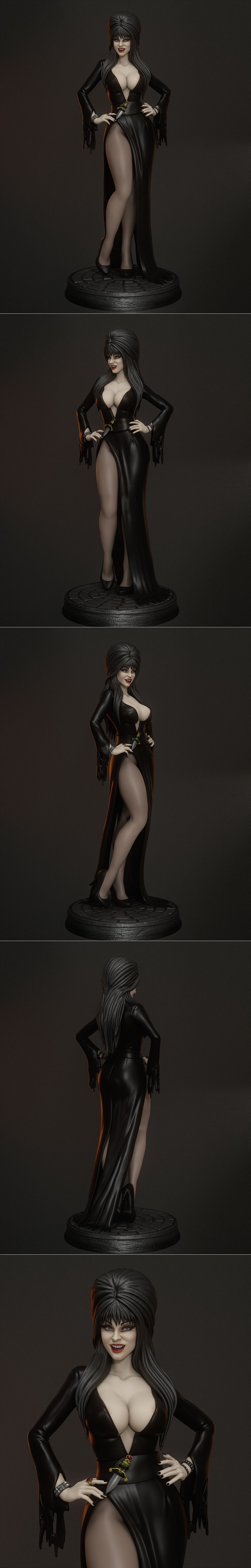 Abe3D - Elvira - 女巫3D打印模型|Abe3D – Elvira – 3D Print Model STL