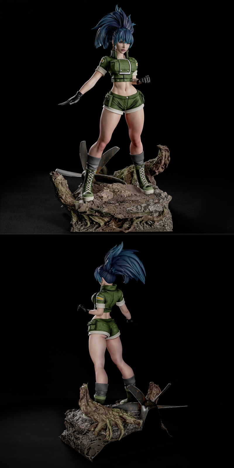 Abe3D - 丽娜·海德恩 - 3D打印模型|Abe3D – Leona Heidern – 3D Print Model STL