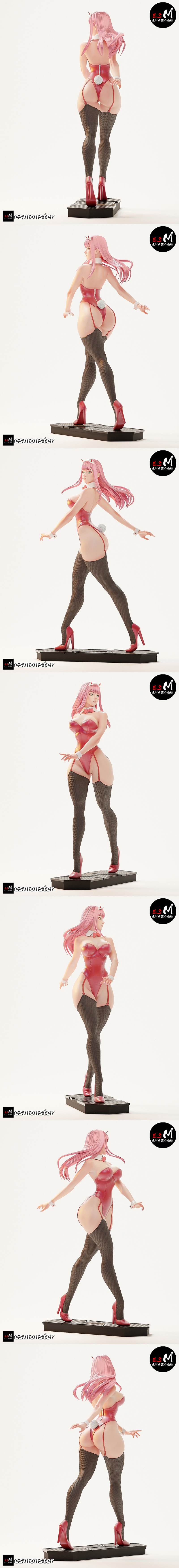 E.S怪物 - 零二兔 - 3D打印模型|E.S Monster – Zero Two Bunny – 3D Print Model STL