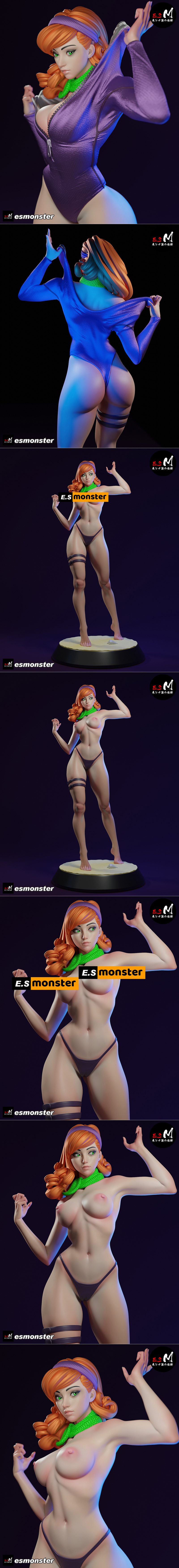 E.S怪物 - 多菲妮 - 3D打印模型|E.S Monster – Daphne – 3D Print Model STL