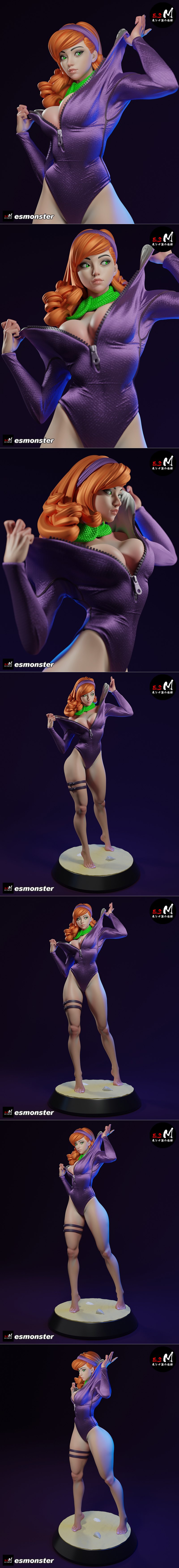 E.S怪物 - 多菲妮 - 3D打印模型|E.S Monster – Daphne – 3D Print Model STL