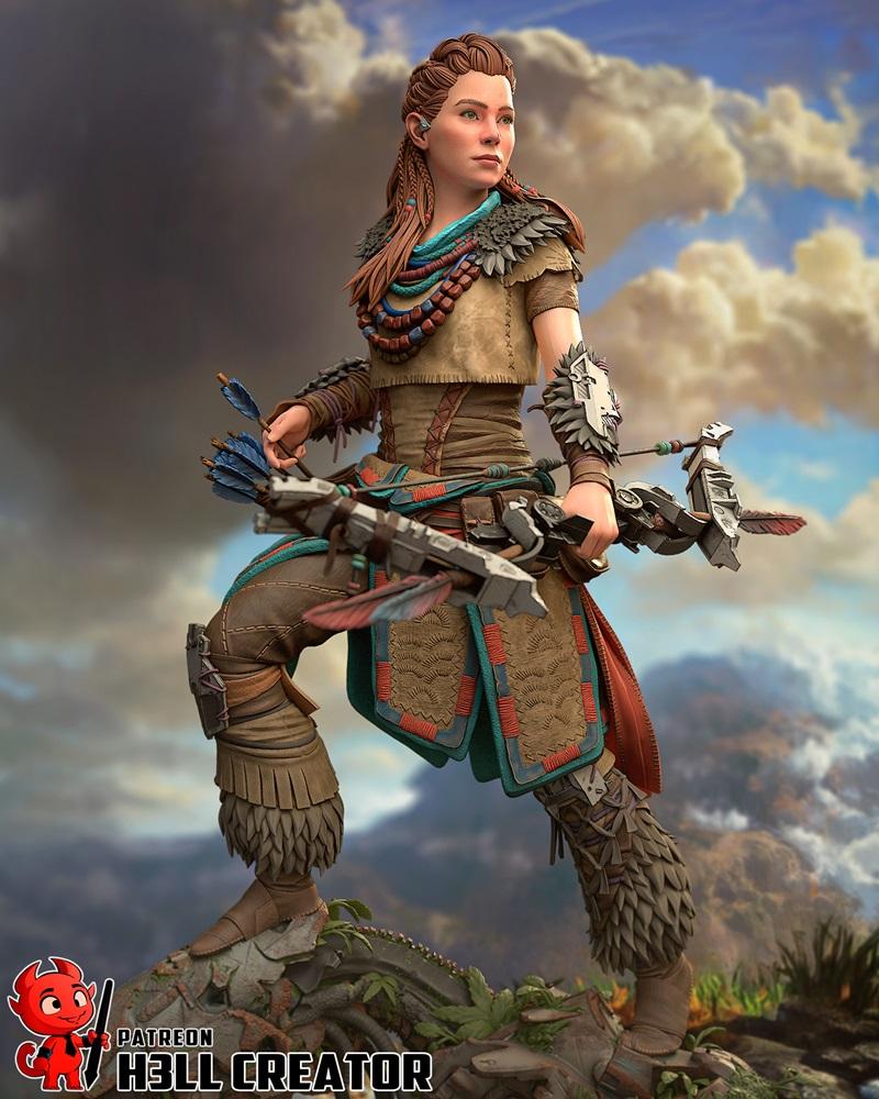 h3LL creator – Aloy – 3D打印模型|h3LL creator – Aloy – 3D Print Model STL