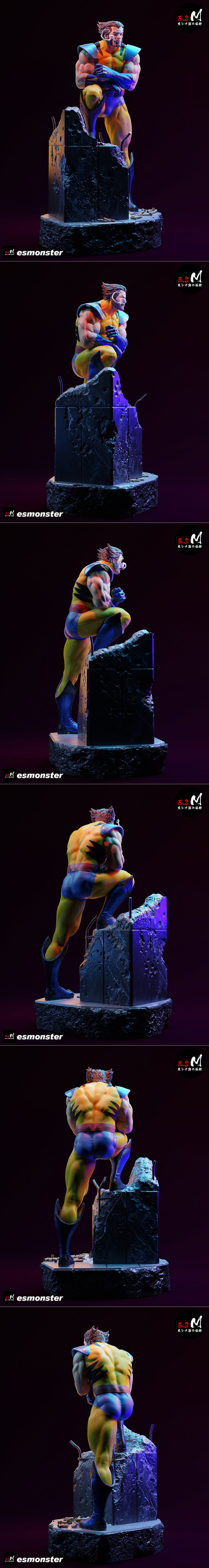 E.S怪物 - 狼蛛 - 3D打印模型|E.S Monster – Wolverine – 3D Print Model STL