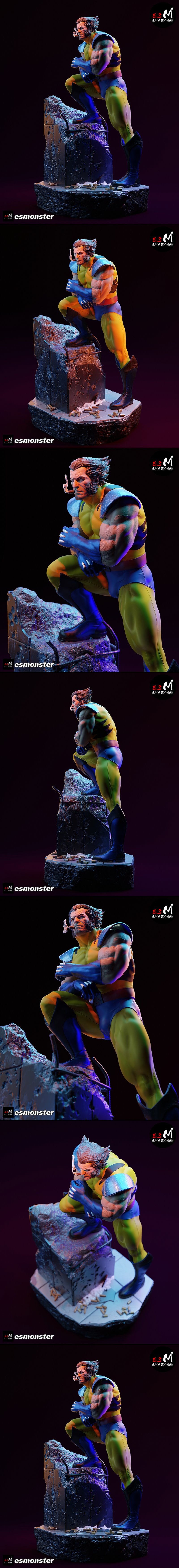 E.S怪物 - 狼蛛 - 3D打印模型|E.S Monster – Wolverine – 3D Print Model STL