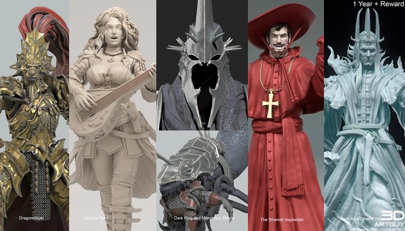 3DArtGuy 2025十一月作品集：动漫游戏角色3D打印模型合集|3DArtGuy November 2025 – 3D Print Model STL