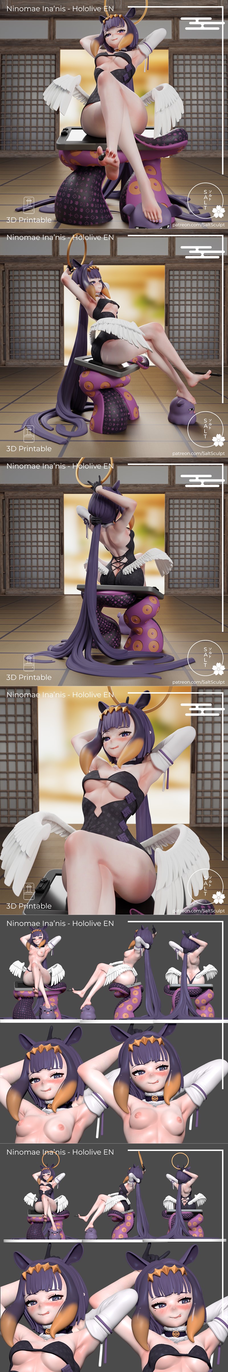 Saltsculpt作品《Inanis》3D打印模型|Saltsculpt – Inanis – Vtuber – 3D Print Model STL