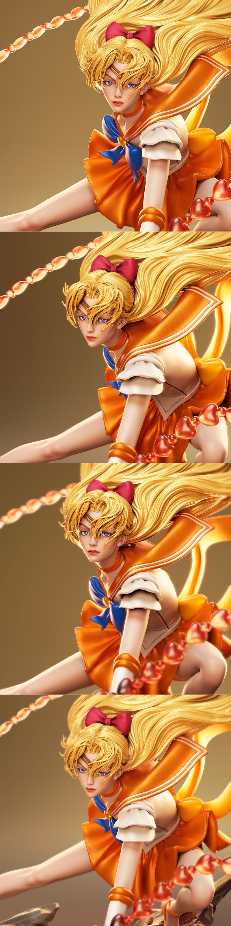 CA 3D Studios - 《魔法少女小圆》鸣海美奈子 3D打印模型|CA 3D Studios – Minako Aino – 3D Print Model STL
