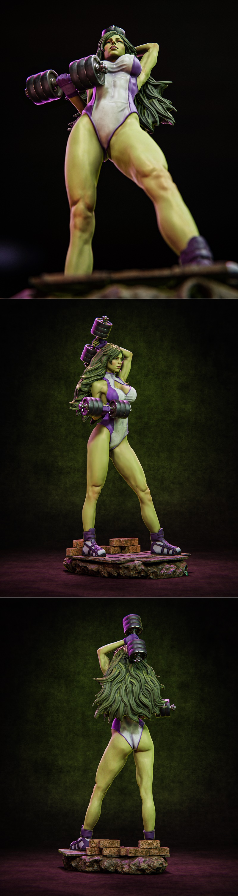 CA 3D Studios - 神奇女侠 - 赛博女侠3D打印模型|CA 3D Studios – She-Hulk – 3D Print Model STL