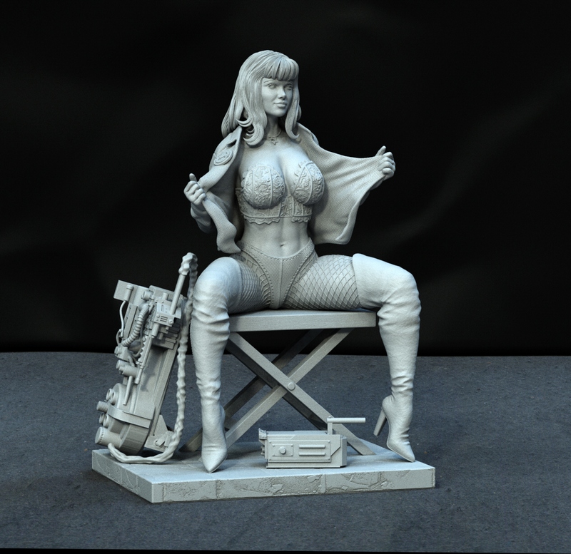 独家呈现——鬼泣女角色3D打印模型|Exclusive – Ghostbuster Woman – 3D Print Model