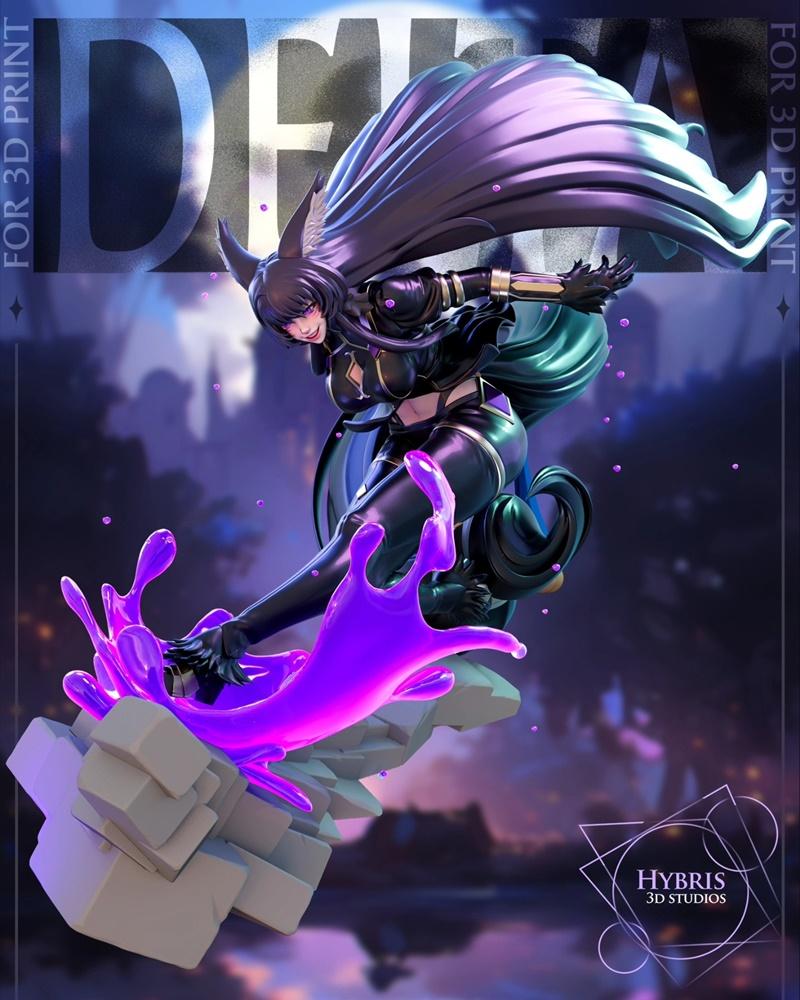 Hybris Studio - 《影之巅峰》- 艾尔登·Delta 3D打印模型|Hybris Studio – The Eminence in Shadow – Delta – 3D Print Model STL