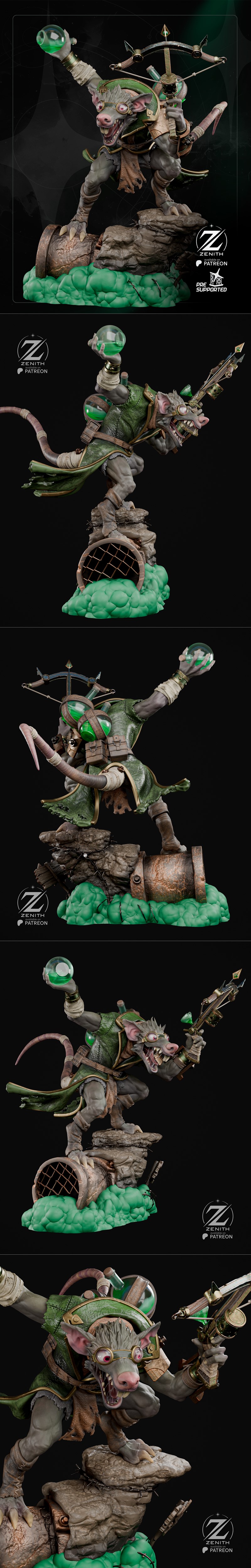 Zenith Studios - 3D打印模型 - 动漫游戏角色立体模型|Zenith Studios – Twitch – 3D Print Model STL