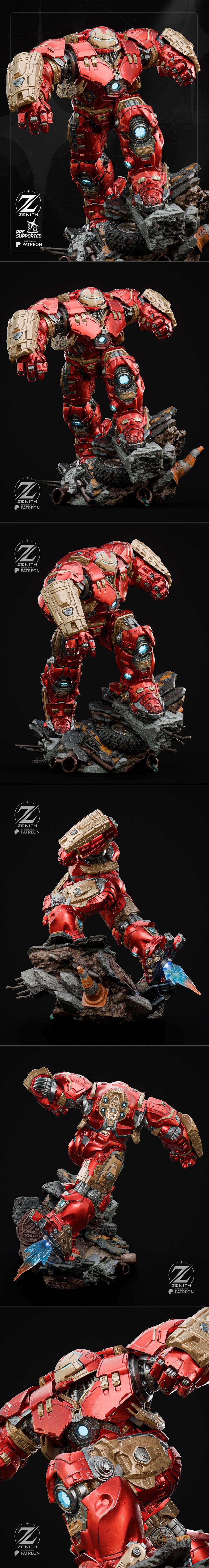 zenith工作室 Hulkbuster 3D打印模型|Zenith Studios – Hulkbuster – 3D Print Model STL
