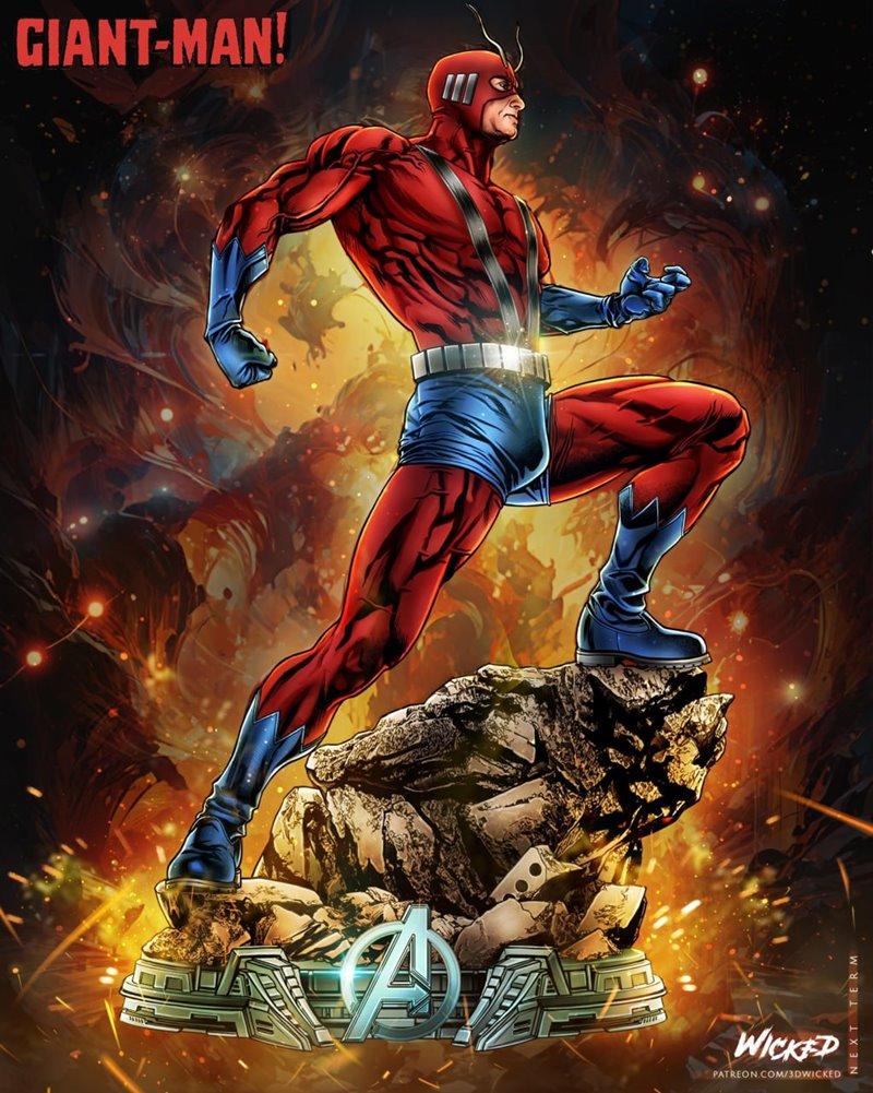 邪恶之徒——巨人体雕塑3D打印模型|Wicked – Giant Man Sculpture – 3D Print Model STL