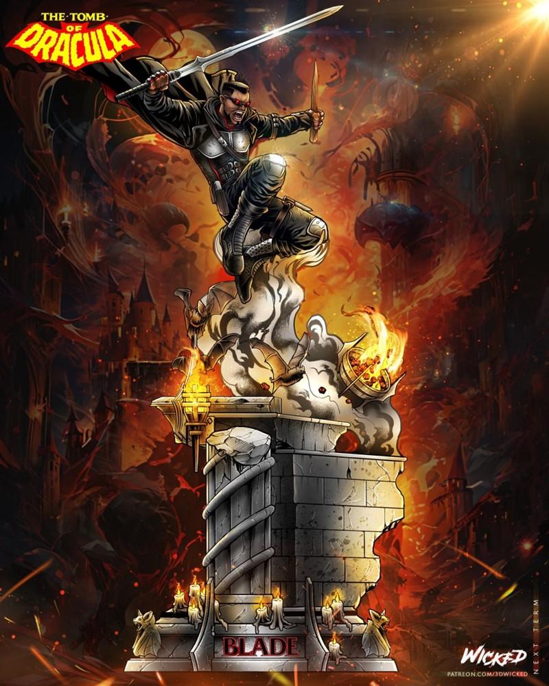 邪恶之刃——3D打印模型|Wicked – Blade Sculpture – 3D Print Model STL