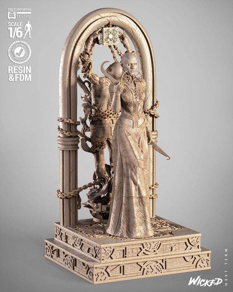 邪恶女修女3D打印模型|Wicked – Female Cenobite Sculpture – 3D Print Model STL